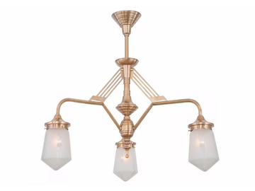 PRAGUE 3/I - Handmade brass chandelier by Patinas Lighting - view 2